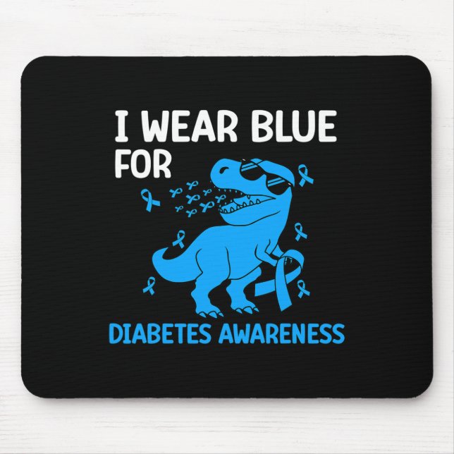 Alfombrilla De Ratón conciencia de la diabetes en noviembre llevamos t- (Frente)