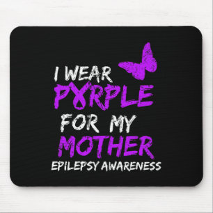 Alfombrilla De Ratón Conciencia De La Epilepsia Que Llevo Púrpura Para 
