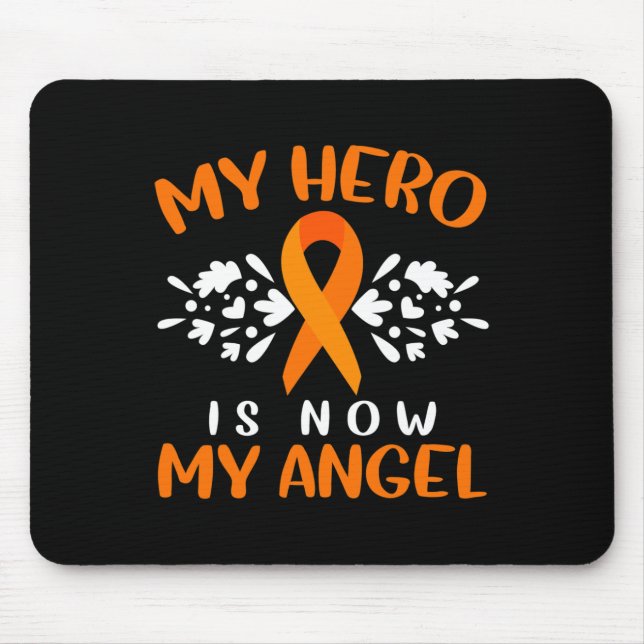 Alfombrilla De Ratón Conciencia De La Leucemia Que Uso Naranja Para Alg (Frente)