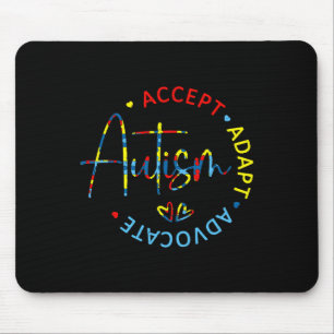 Alfombrilla De Ratón Conciencia del Autismo Acepta Adaptar Defensor Mam