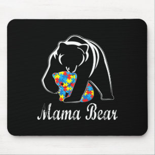 Alfombrilla De Ratón Conciencia del autismo Mama Bear apoya a adultos a