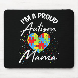 Alfombrilla De Ratón Conciencia del autismo: Mamá orgullosa rompe el co