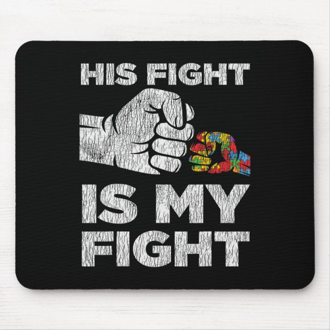 Alfombrilla De Ratón Conciencia del autismo Mamá papá padres niños auti (Frente)