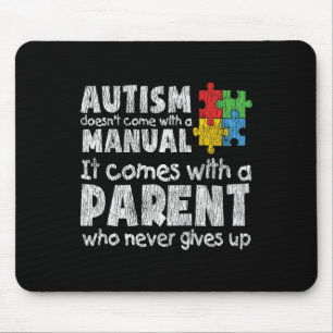 Alfombrilla De Ratón Conciencia del autismo Mamá papá padres niños auti