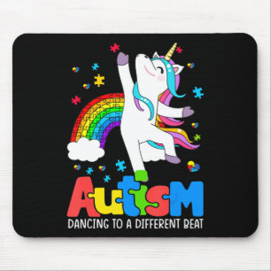 Alfombrilla De Ratón Conciencia del autismo Tee Dabbing Unicorn Rompeca