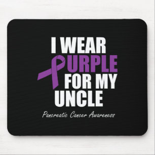 Alfombrilla De Ratón Conciencia del cáncer de páncreas que llevo morado