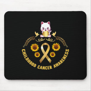 Alfombrilla De Ratón conciencia del cáncer infantil hermoso canoa de or