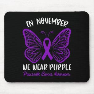 Alfombrilla De Ratón Conciencia Del Cáncer Pancreático En Noviembre Usa