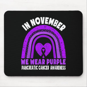 Alfombrilla De Ratón Conciencia Del Cáncer Pancreático En Noviembre Usa