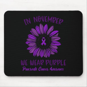 Alfombrilla De Ratón Conciencia Del Cáncer Pancreático En Noviembre Usa