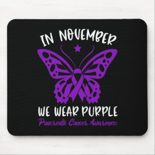 Alfombrilla De Ratón Conciencia Del Cáncer Pancreático En Noviembre Usa