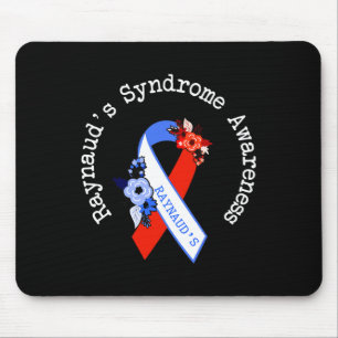 Alfombrilla De Ratón Conciencia del Síndrome de Raynaud Soporte Floral 