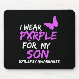 Alfombrilla De Ratón Conciencia Epilepsia Que Uso Púrpura Para Mi Hijo