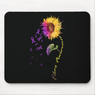 Alfombrilla De Ratón Conciencia Fibro del girasol