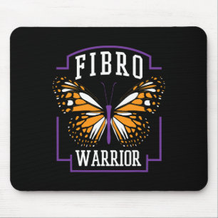 Alfombrilla De Ratón Conciencia Fibro Warrior Graphic Butterfly