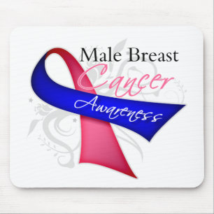 Alfombrilla De Ratón Conciencia masculina del cáncer de pecho de la