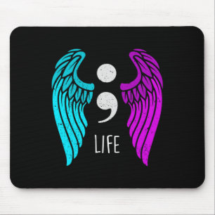 Alfombrilla De Ratón Conciencia - Semi Colon Life Angel