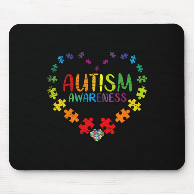 Alfombrilla De Ratón Conciencia sobre el autismo (Frente)
