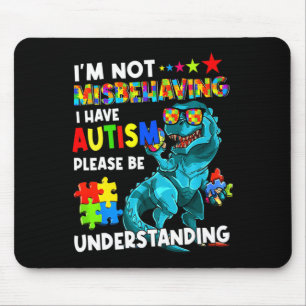 Alfombrilla De Ratón Conciencia sobre el Autismo No Me Estoy Portando M