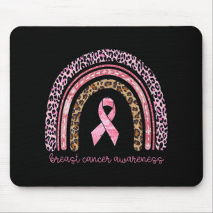 Alfombrilla De Ratón Conciencia Sobre El Cáncer De Mama Arcoiris En Oct