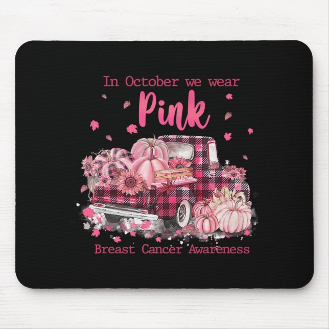 Alfombrilla De Ratón Conciencia Sobre El Cáncer De Mama En Octubre Usam (Frente)