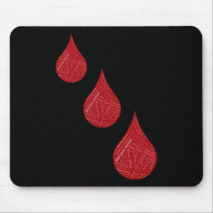 Alfombrilla De Ratón Conciencia sobre el cáncer de sangre
