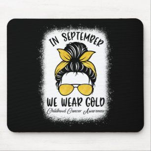 Alfombrilla De Ratón Conciencia Sobre El Cáncer Infantil En Septiembre 