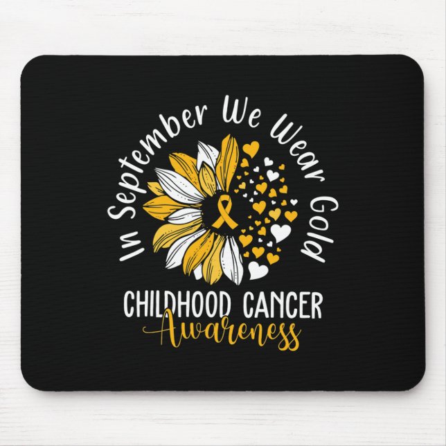 Alfombrilla De Ratón Conciencia sobre el cáncer infantil en septiembre (Frente)