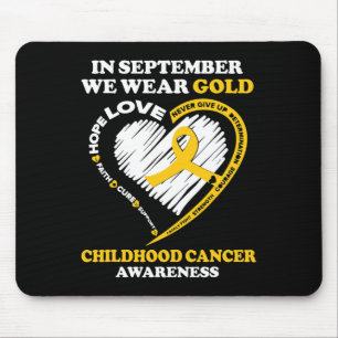 Alfombrilla De Ratón Conciencia Sobre El Cáncer Infantil En Septiembre 
