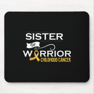 Alfombrilla De Ratón Conciencia sobre el cáncer infantil Hermana de un