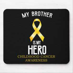 Alfombrilla De Ratón Conciencia sobre el cáncer infantil Mi hermano es