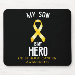 Alfombrilla De Ratón Conciencia sobre el cáncer infantil Mi hijo es mi