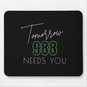 Alfombrilla De Ratón Conciencia sobre el suicidio 988 - Prevención del 