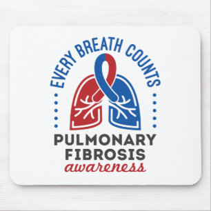 Alfombrilla De Ratón Conciencia sobre Fibrosis Pulmonar Cada Respiració