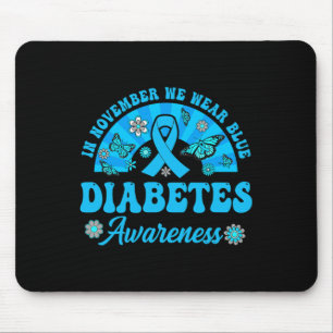 Alfombrilla De Ratón Conciencia Sobre La Diabetes En Noviembre Usamos B