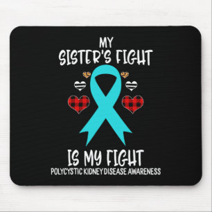 Alfombrilla De Ratón Conciencia sobre la enfermedad renal Mi hermana lu
