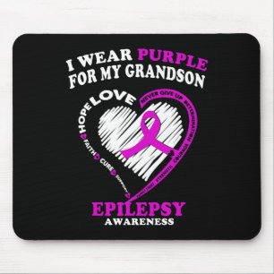Alfombrilla De Ratón Conciencia sobre la epilepsia - Uso morado para mi