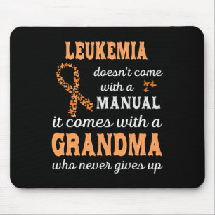 Alfombrilla De Ratón Conciencia sobre la leucemia Abuela Apoyo Leukemia