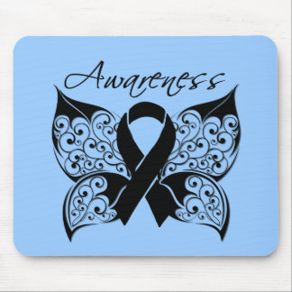 Alfombrilla De Ratón Conciencia sobre la mariposa del tatuaje - Cáncer 