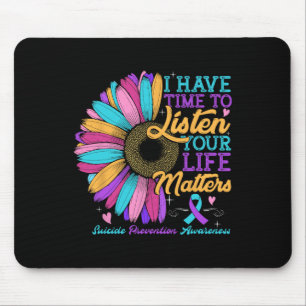 Alfombrilla De Ratón Conciencia sobre la prevención del suicidio Tengo 