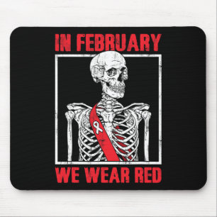 Alfombrilla De Ratón Conciencia Sobre La Salud En Febrero Usamos Rojo