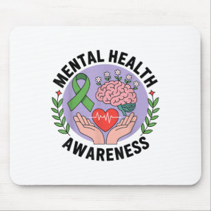 Alfombrilla De Ratón Conciencia sobre la salud mental _3
