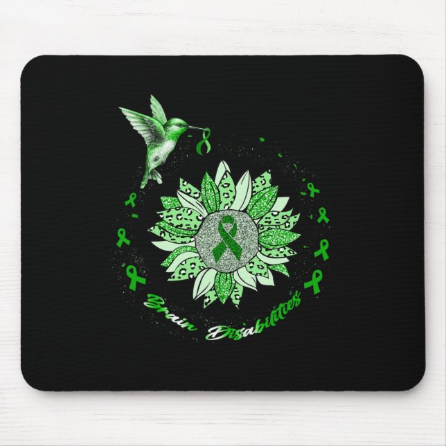 Alfombrilla De Ratón Conciencia sobre las discapacidades cerebrales Hum (Frente)