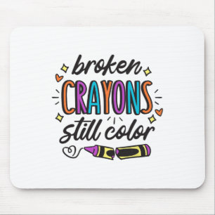 Alfombrilla De Ratón Conciencia sobre Salud Mental Los Crayones Rotos T
