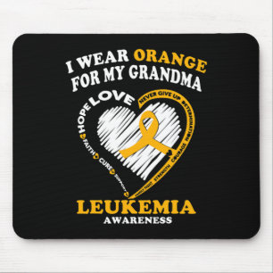 Alfombrilla De Ratón Conciencia - Uso Naranja Para Mi Abuela