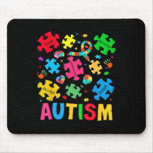 Alfombrilla De Ratón Concienciación sobre autismo aceptar a la defensor