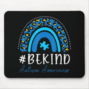 Alfombrilla De Ratón Concienciación sobre autismo de Be Kind Mujeres Ch