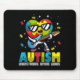 Alfombrilla De Ratón Concienciación sobre autismo La música atrae la co