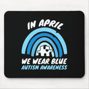 Alfombrilla De Ratón Concienciación sobre el Autismo Azul Abril Amor Ap