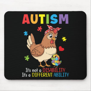 Alfombrilla De Ratón Concienciación sobre el Autismo Madre Pollo Capaci
